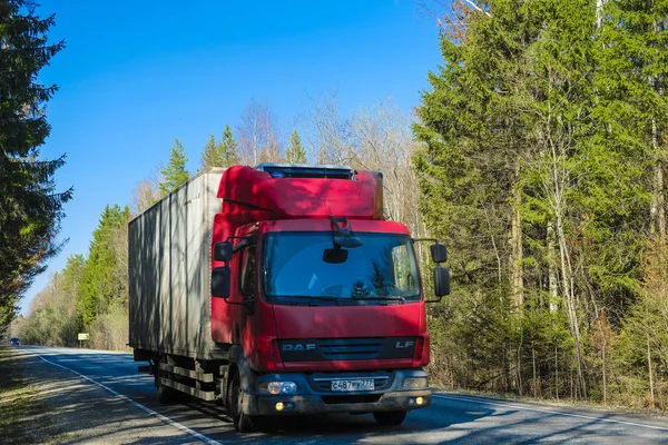 Région Moscou Protvino Russie Avril 2019 Camion Sur Une Route — Photo