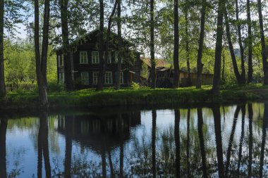 Vishniy Volochok, Rusya'daki kırsal ev görüntüsü