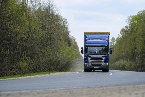 Région Moscou Russie 1Er Mai 2019 Camion Sur Une Autoroute — Photo