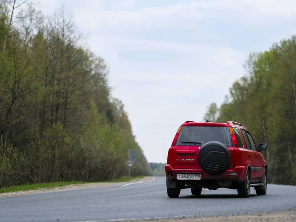 Московская Область Россия Мая 2019 Года Автомобиль Проселочной Дороге Московской — стоковое фото