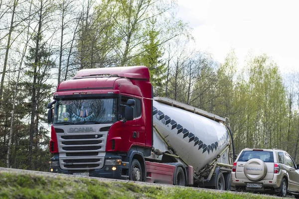 Moscow Region Rusland Mei 2019 Vrachtwagen Een Snelweg Moscow Region — Stockfoto