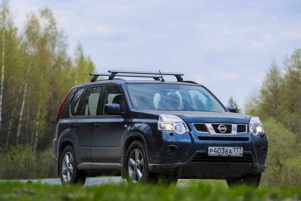 Moskauer Region Russland Mai 2019 Auto Auf Einer Landstraße Moskauer — Stockfoto