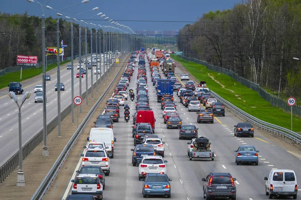 East Butovo Región Moscú Rusia Mayo 2019 Atasco Tráfico Fin —  Fotos de Stock