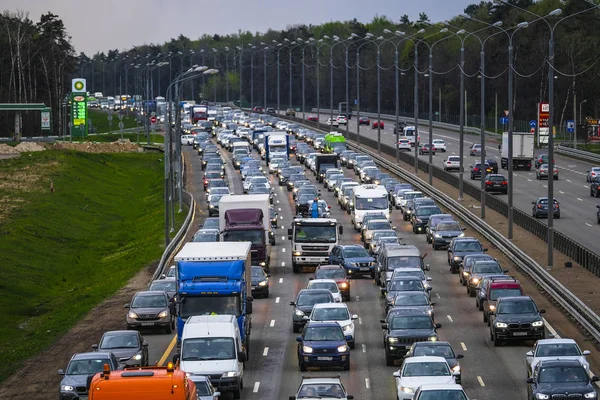 East Butovo Moskevský Region Rusko Květen 2019 Víkendové Dopravní Zácpa — Stock fotografie