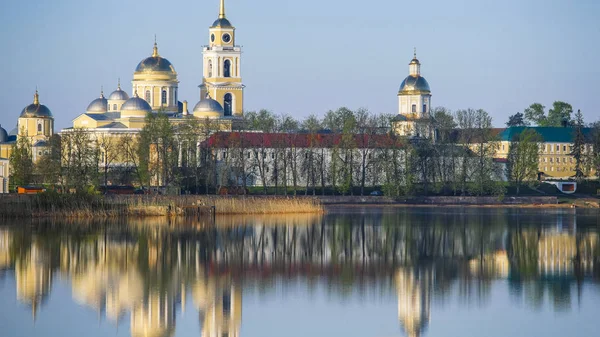 Svetlitsa Russia May 2019 Nilo Stolobenskyi Monastery Svetlitsa Russia Seliger — Stock Photo, Image