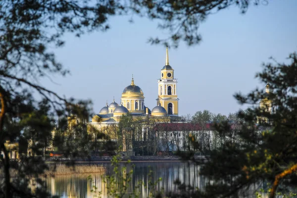 Svetlitsa Russia May 2019 Nilo Stolobenskyi Monastery Svetlitsa Russia Seliger — Stock Photo, Image