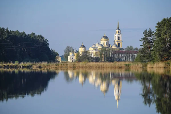 Svetlitsa Russia May 2019 Nilo Stolobenskyi Monastery Svetlitsa Russia Seliger — Stock Photo, Image