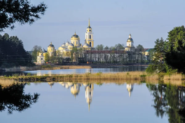 Svetlitsa Russia May 2019 Nilo Stolobenskyi Monastery Svetlitsa Russia Seliger — Stock Photo, Image