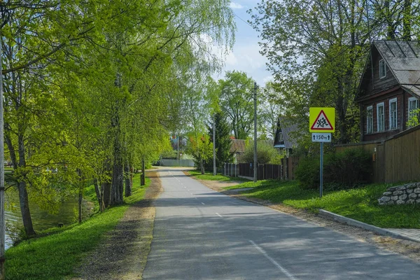 Valdai Rusya Mayıs 2019 Valdai Deki Kır Evlerinin Mage — Stok fotoğraf