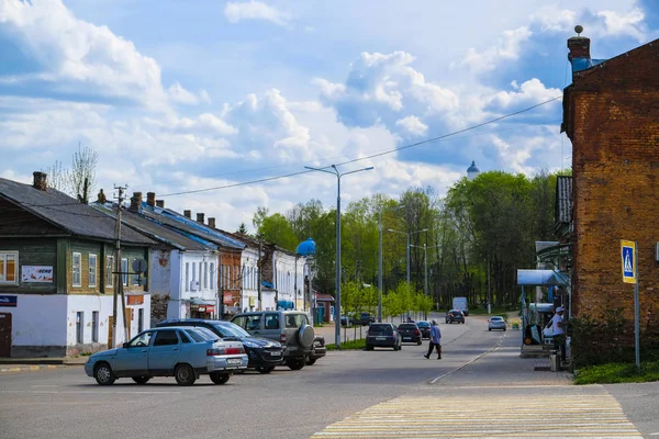 Valdai Rusland Mei 2019 Afbeelding Van Straat Valdai — Stockfoto