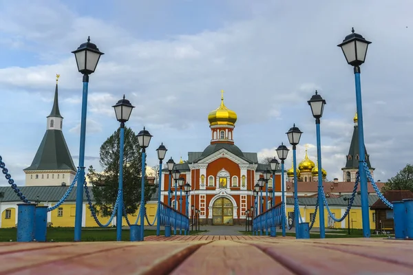 Valdai Iversky Bogoroditsky Svyatoozersky Kloster Kirke - Stock-foto