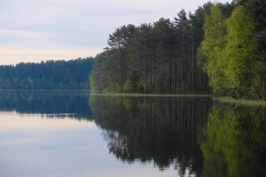 Rusya'da Seliger Gölü görüntüsü ile Manzara