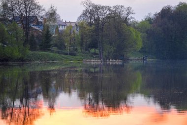 Rusya'da Seliger Gölü görüntüsü ile Manzara