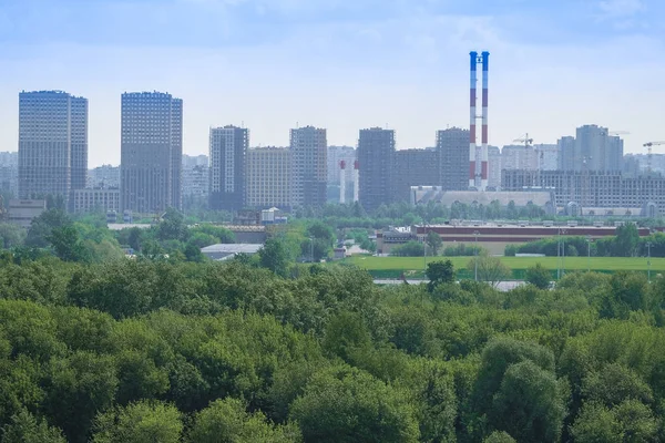 Obraz Panoramy Parku Kolomenskoye Moskwie Wiosnę — Zdjęcie stockowe
