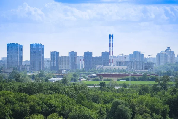 Obraz Panoramy Parku Kolomenskoye Moskwie Wiosnę — Zdjęcie stockowe