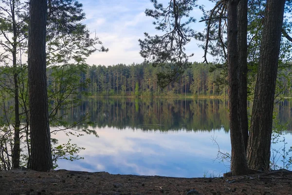 Paisaje Con Imagen Del Lago Seliger Rusia —  Fotos de Stock