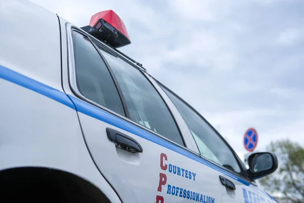 Moskou Rusland Mei 2019 Afbeelding Van Een Politie Auto — Stockfoto