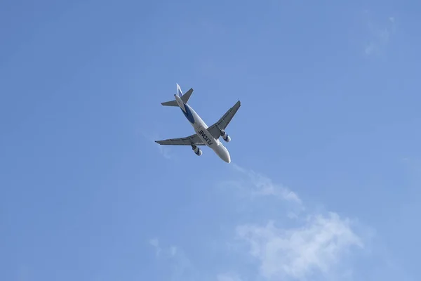 Moskow Rusia Mei 2019 Gambar Pesawat Penumpang Langit — Stok Foto