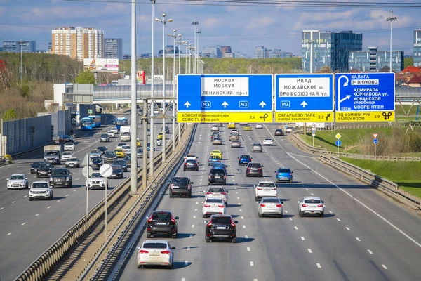 Moskva Ryssland Maj 2019 Trafik Moskva — Stockfoto