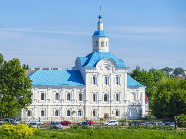 Smolensk, Rusya - 26 Mayıs 2019: Smolensk, Rusya'daki manastırın görüntüsü