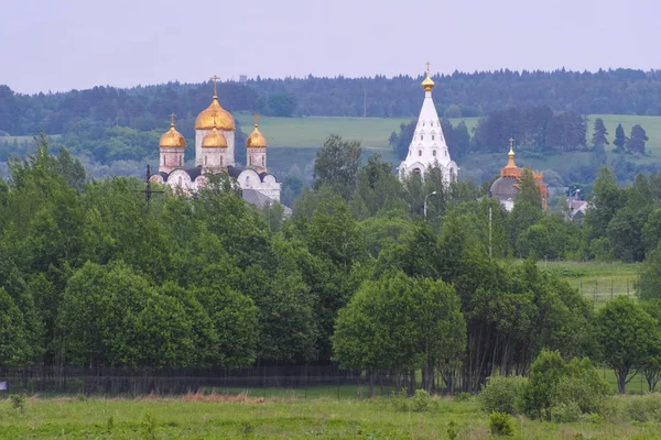 Landschap Met Het Beeld Van Kerk Mozhaisk Rusland — Stockfoto