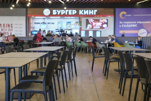 Moscou Rússia Maio 2019 Imagem Interior Café Centro Comercial Salaris — Fotografia de Stock