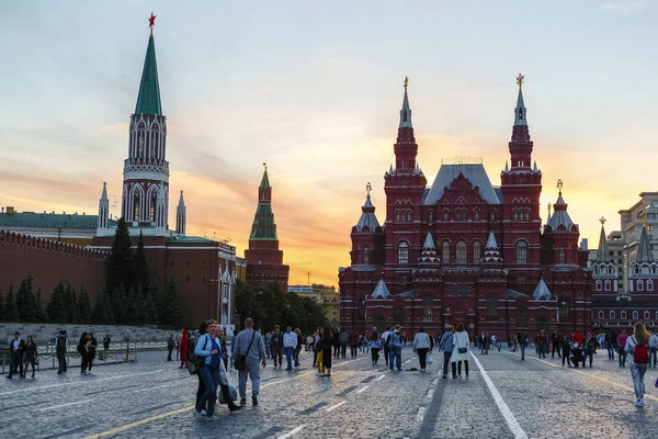Red Square Moszkva Oroszország Május 2019 Turisták Vörös Téren Moszkvában — Stock Fotó