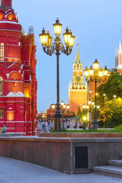 Plaza Manezhnaya Moscú Rusia Mayo 2019 Plaza Manezhnaya Moscú Atardecer — Foto de Stock