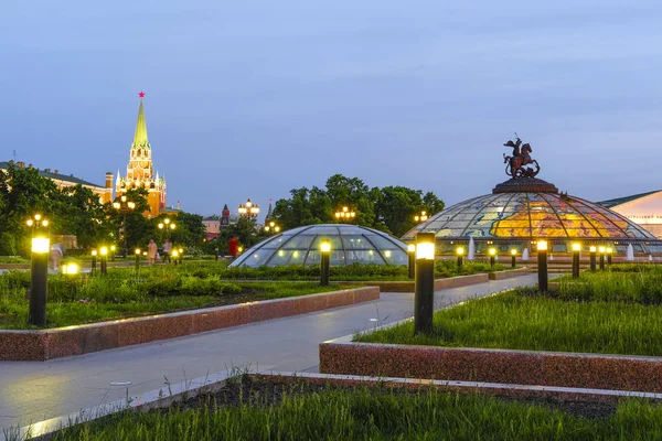 Manezhnaya Square Moskva Ryssland Maj 2019 Manezhnaya Square Moskva Vid — Stockfoto