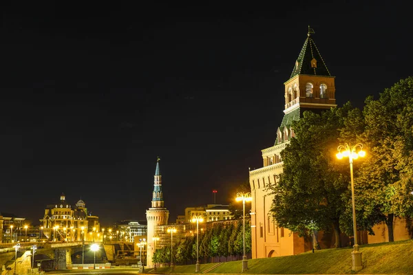 Moscou Russie Mai 2019 Image Kremlin Moscou Nuit — Photo