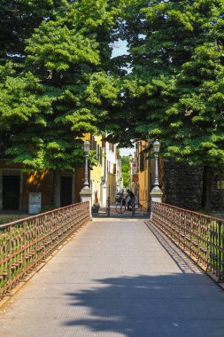 Padova, İtalya - 4 Haziran 2019: Padova,İtalya'nın merkezinde ki sokak