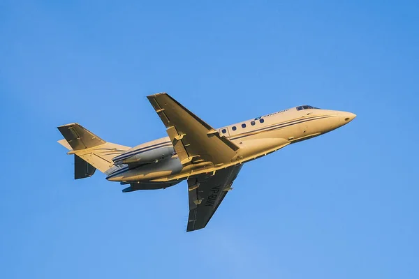 Moskwa Rosja Czerwiec 2019 Obraz Samolotu Pasażerskiego Niebie — Zdjęcie stockowe