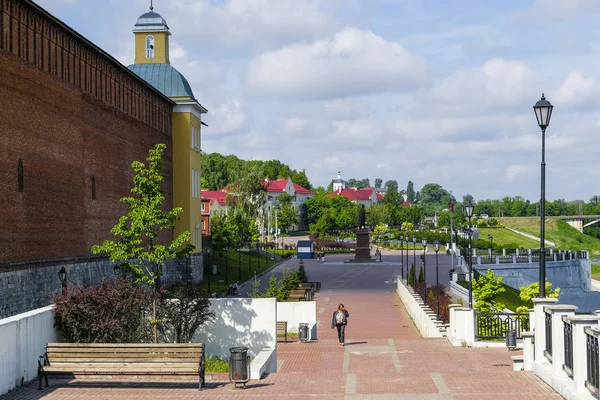 Smolensk Russia May 2019 Landscape Image Embankment Dnieper River City — Stock Photo, Image