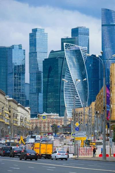 Moscow Russia June 2019 Buildings Moscow City View Dorogomilovskaya Street — Stock Photo, Image