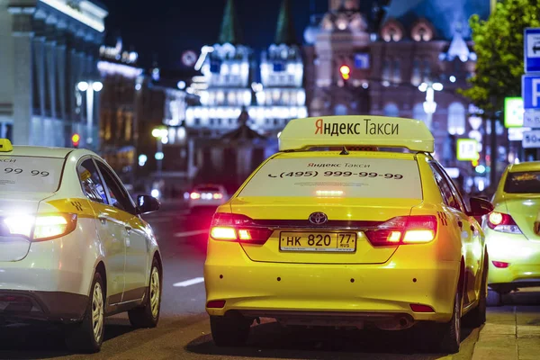 Москва Россия Июня 2019 Года Такси Центре Москвы — стоковое фото