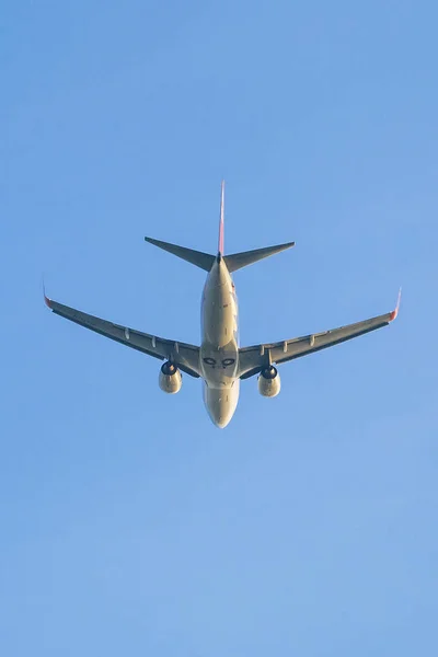 Moscou Rússia Junho 2019 Imagem Avião Passageiros Céu — Fotografia de Stock