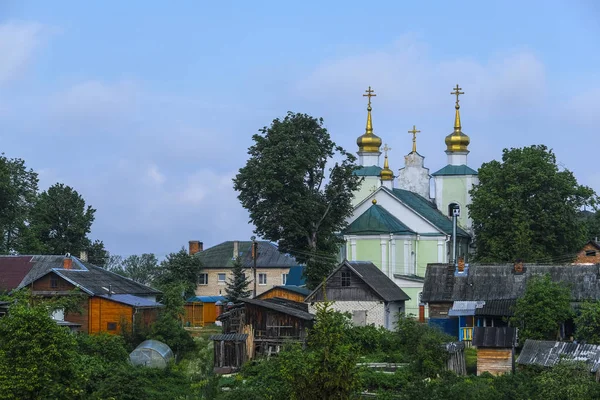 Sebezh Russia Maggio 2019 Paesaggio Con Immagine Delle Case Nella — Foto Stock