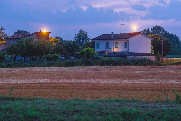 Paisaje Con Imagen Del Campo Italiano —  Fotos de Stock