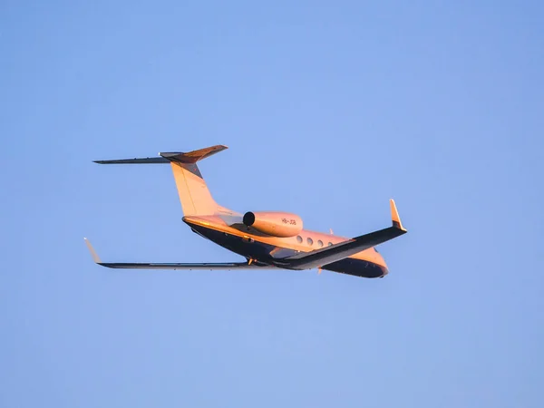 Moscú Rusia Junio 2019 Imagen Avión Pasajeros Cielo — Foto de Stock