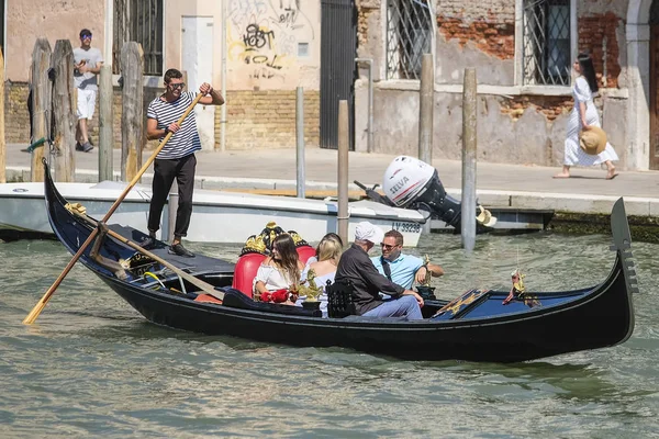 Benátky Itálie Červenec 2019 Panoráma Obrazem Kanálu Benátkách Itálie — Stock fotografie