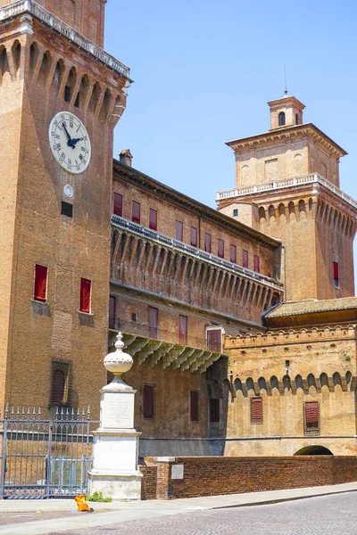 Ferrara Italia Julio 2019 Imagen Del Castillo Ferrara Ferrara Italia —  Fotos de Stock