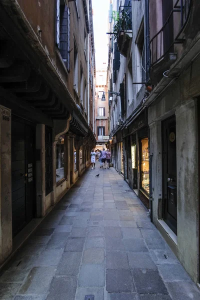 Венеция Италия Июля 2019 Жилые Дома Центре Венеции Италия — стоковое фото