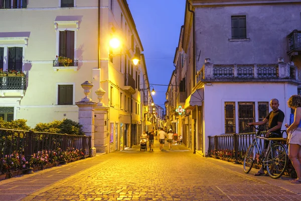 Adria Italien Juli 2019 Eine Der Zentralen Straßen Von Adria — Stockfoto