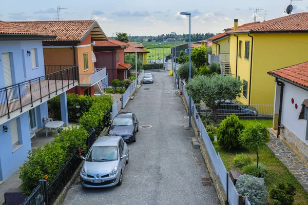 Monselice Italien Juli 2019 Auf Der Straße Geparkte Autos Monselice — Stockfoto