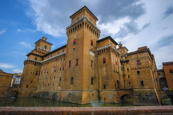 Феррара Італія Липня 2019 Вид Феррара Замок Італії — стокове фото