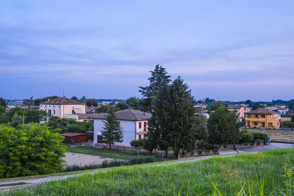 Landschaft Mit Dem Bild Des Sonnenuntergangs Der Italienischen Landschaft — Stockfoto