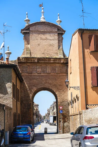 Ferrara Italië Juli 2019 Auto Een Parkeerplaats Een Centrum Van — Stockfoto