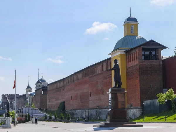 Smolensk Rusia Mayo 2019 Paisaje Con Imagen Del Muro Del — Foto de Stock