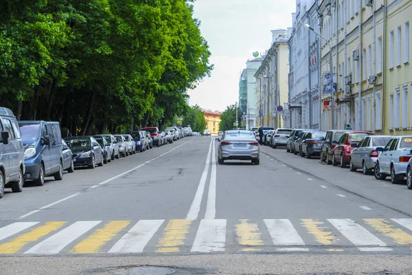 Szmolenszk Oroszország Május 2019 Kép Egy Gyalogos Átkelés Város Szmolenszk — Stock Fotó