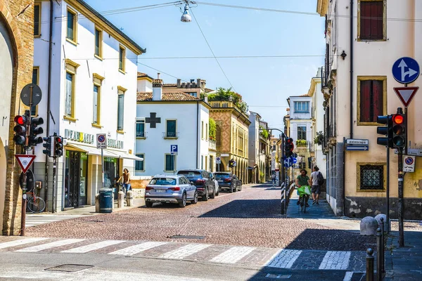 파도바 이탈리아 2019 파도바 이탈리아의 중심에주차 자동차 — 스톡 사진